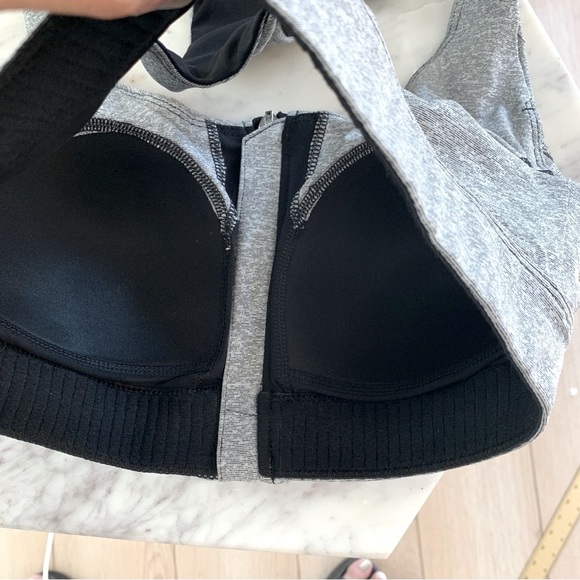 TEK GEAR Front Close Racer Back Sports Bra Heather Grey S - Picture 4 of 8